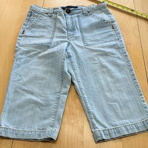 JEANSTAR Premium denim crop‎ jeans Size 10 light blue